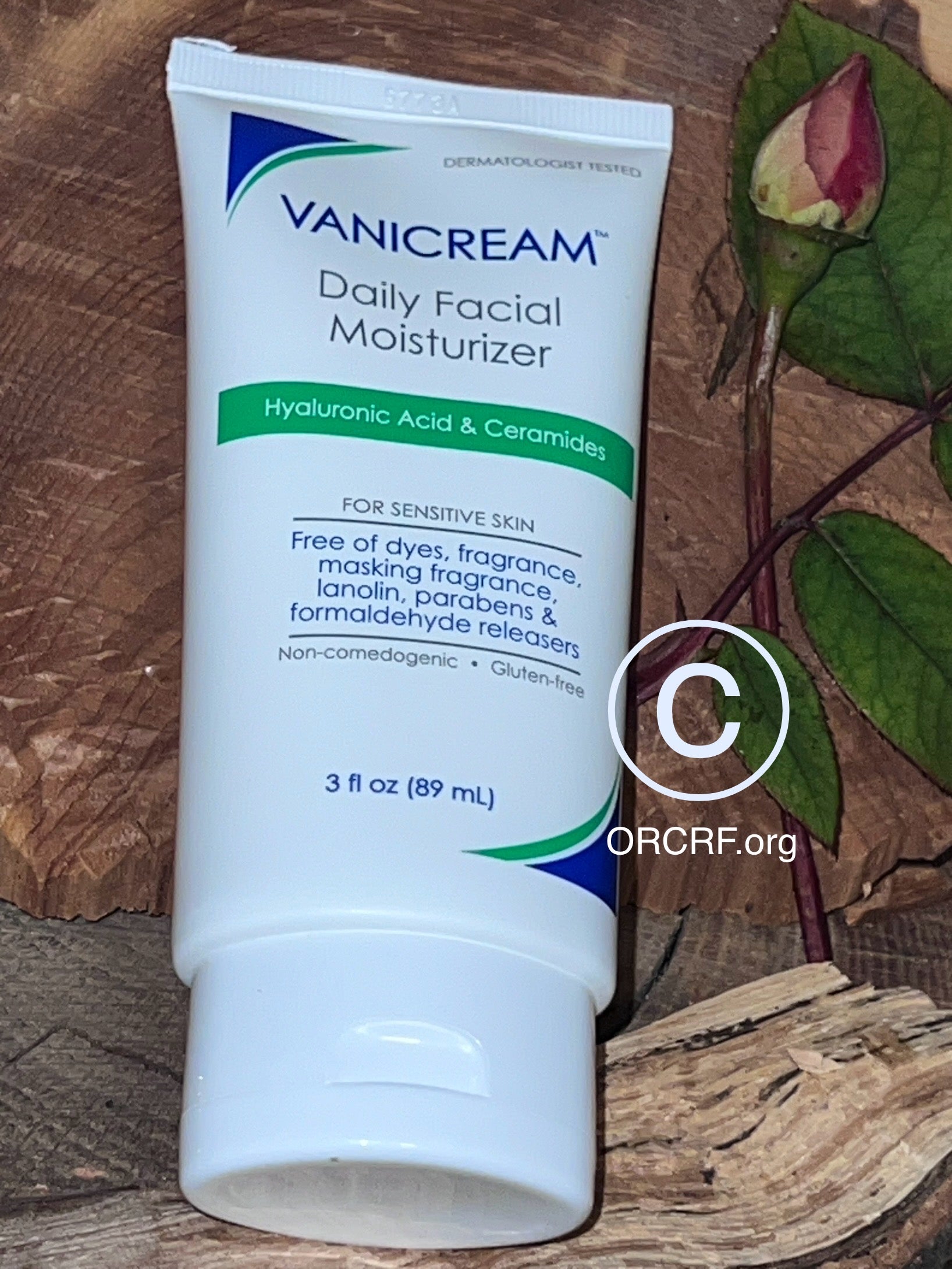 Vanicream DAILY FACIAL MOISTURIZER Unscented for SENSITIVE SKIN 23oz 89g - Supporting ORCRF.org
