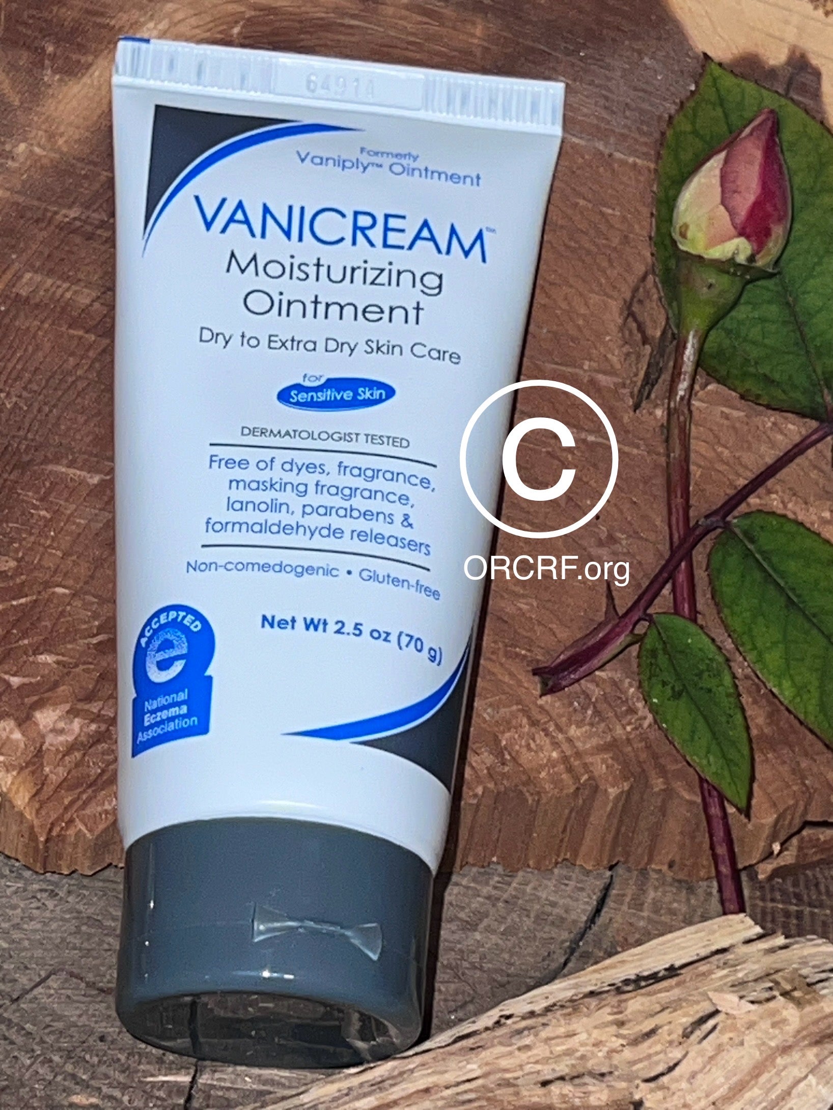 Vanicream MOISTURIZING OINTMENT UNSCENTED for SENSITIVE SKIN 2.5 oz 70g - Supporting ORCRF.org