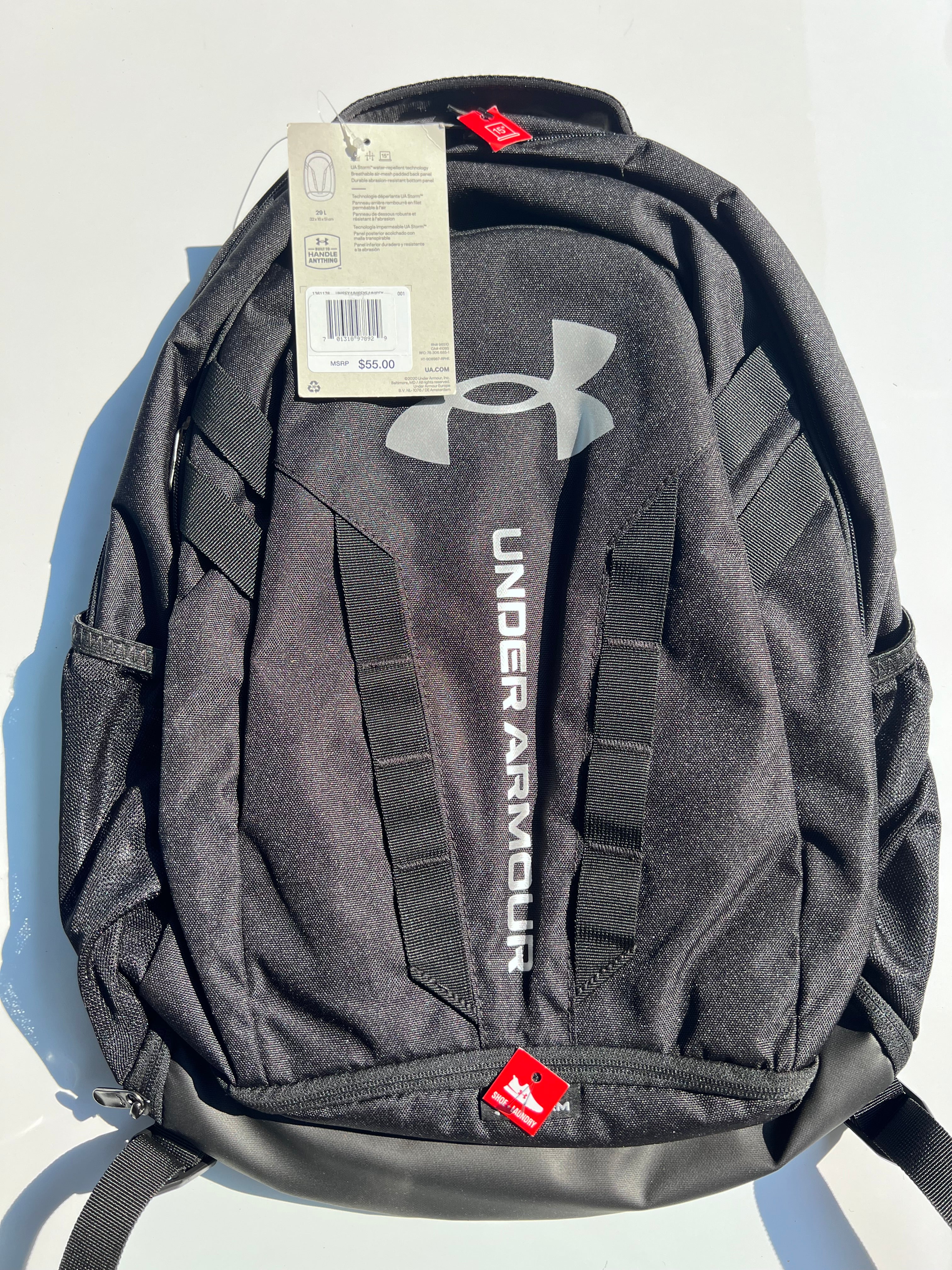 Under Armour Adult Hustle 5.0 Backpack , Black, One Size Fits All - Donated Goods & Services