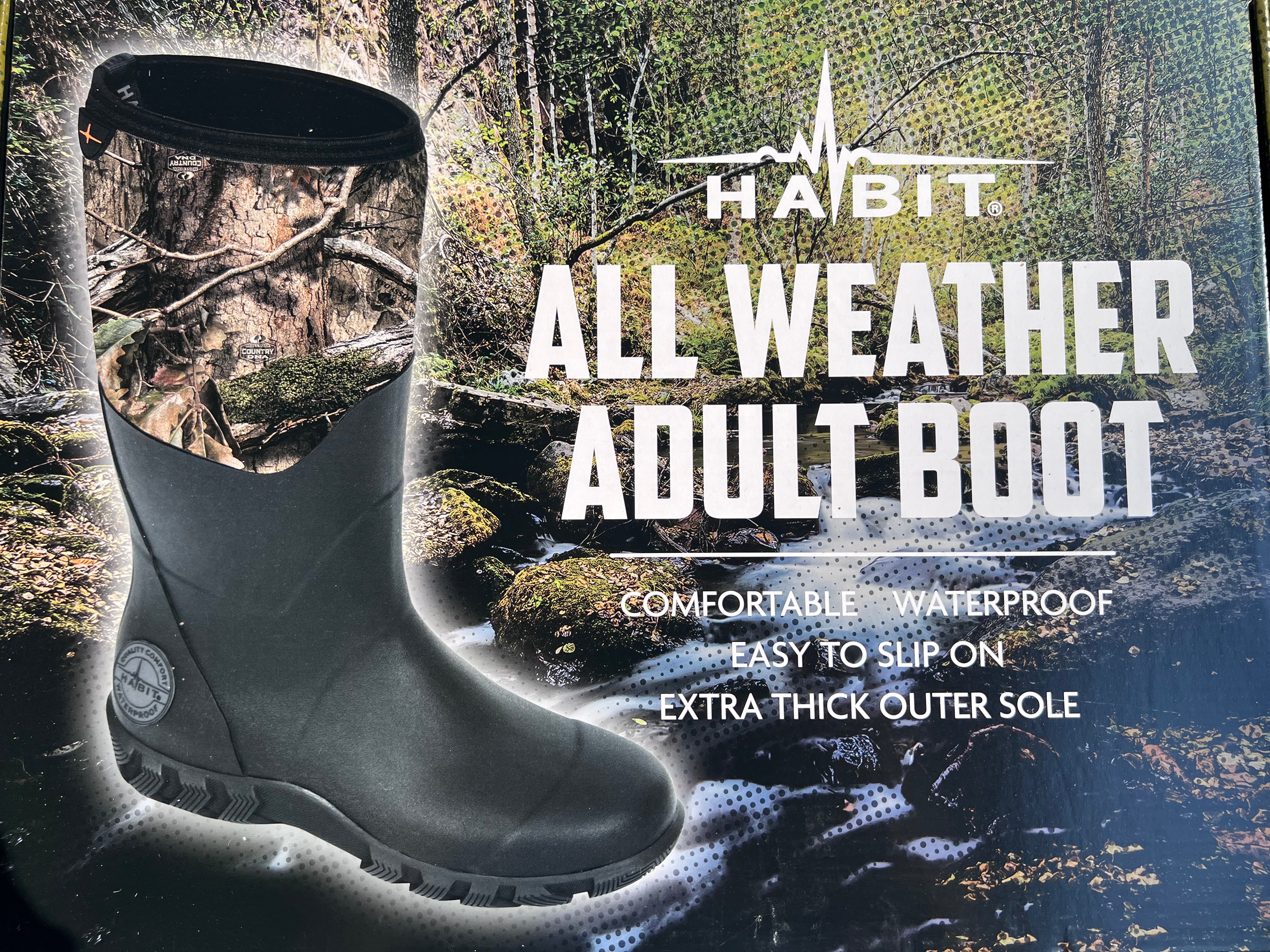 Size 11 - Habit All Weather Country And Forest DNA Adult Boot - Donated Goods & Services