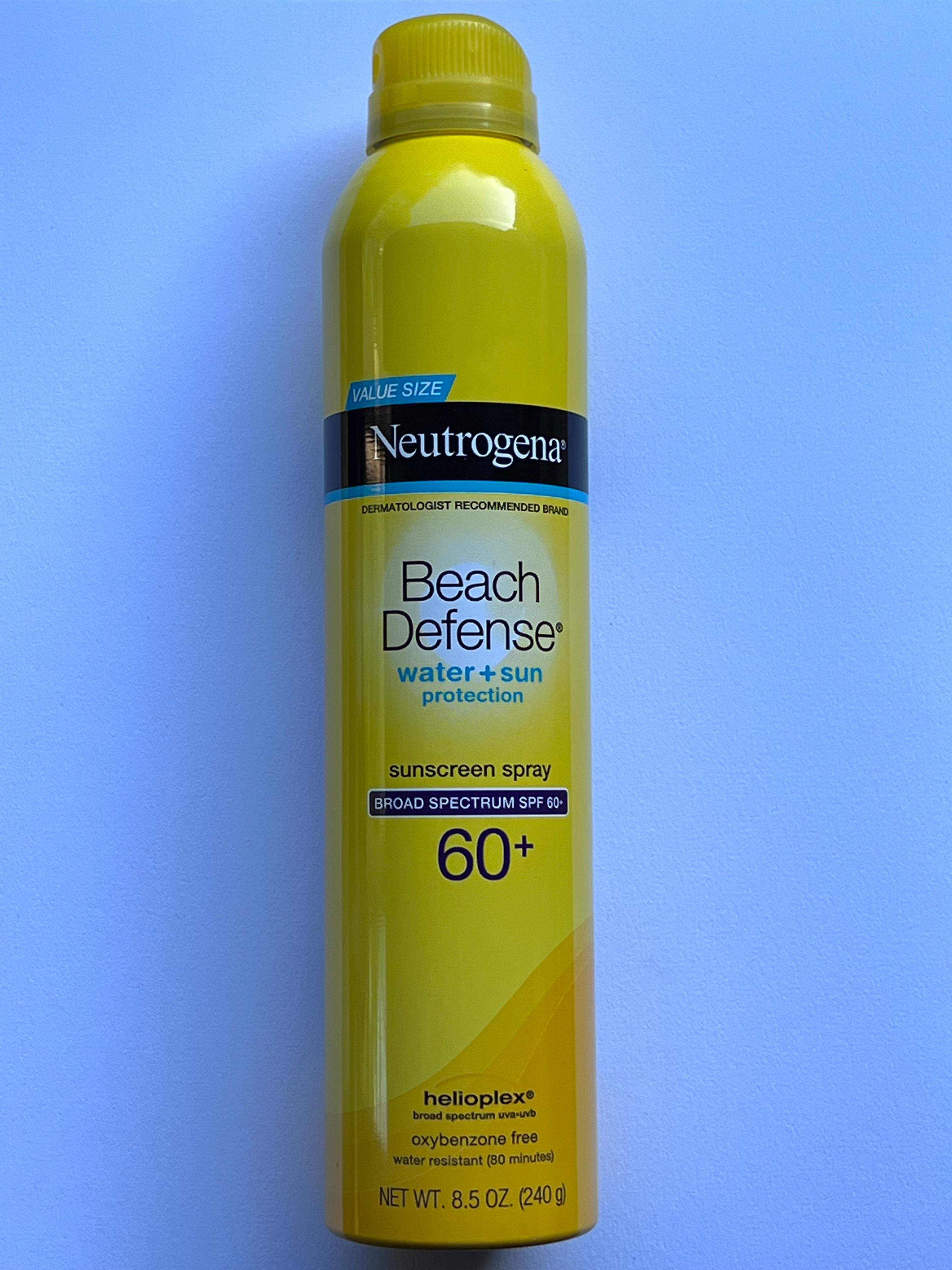 Neutrogena SPF 60 Beach Defense Sunscreen Spray UVA & UVB Broad Spectrum 80 Min Water Resistant - Supporting ORCRF.org