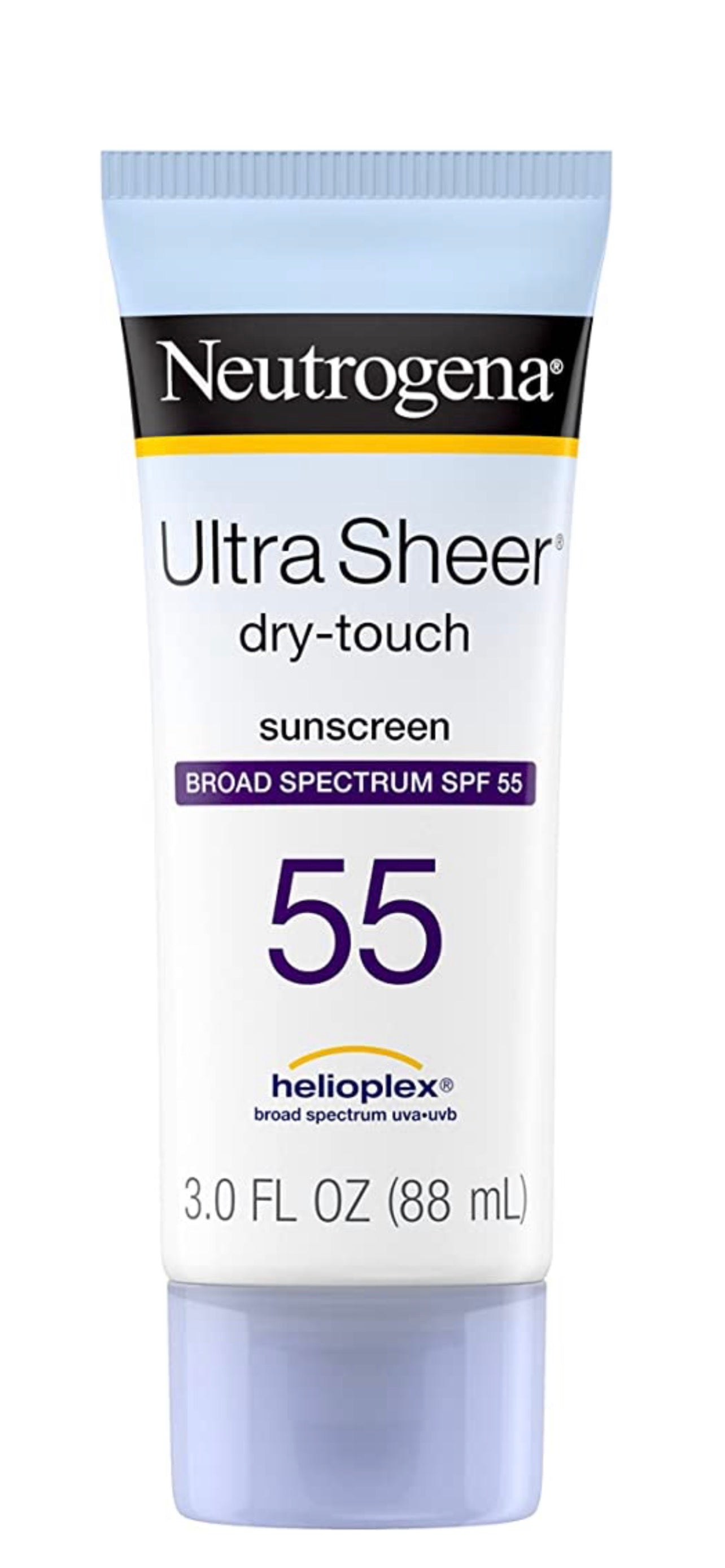 Neutrogena Ultra Sheer Dry-Touch Sunscreen Lotion 5 oz, Broad Spectrum SPF 55 UVA/UVB Protection, Light, Water Resistant, Non-Comedogenic & Non-Greasy - Supporting ORCRF.org
