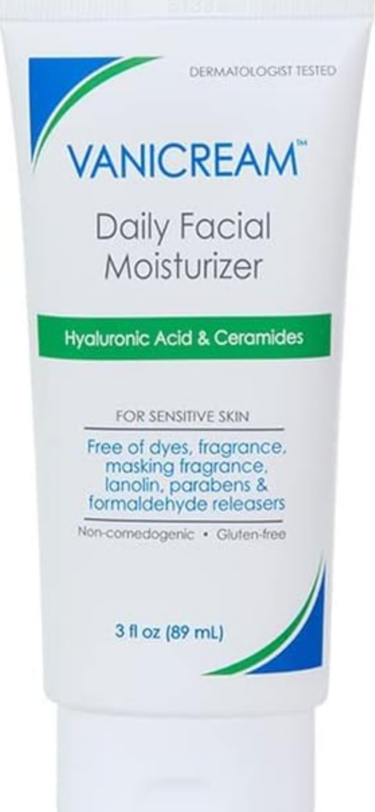 Vanicream DAILY FACIAL MOISTURIZER Unscented for SENSITIVE SKIN 23oz 89g - Supporting ORCRF.org